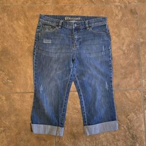 Denim | NY&C | Low Rise Straight Jean Capri